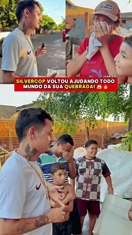 Silvercop ajudando a quebrada 😍👏🏻 @Silvercop  #silvercopppp #klypex #viral #favela #projetomilionario 
