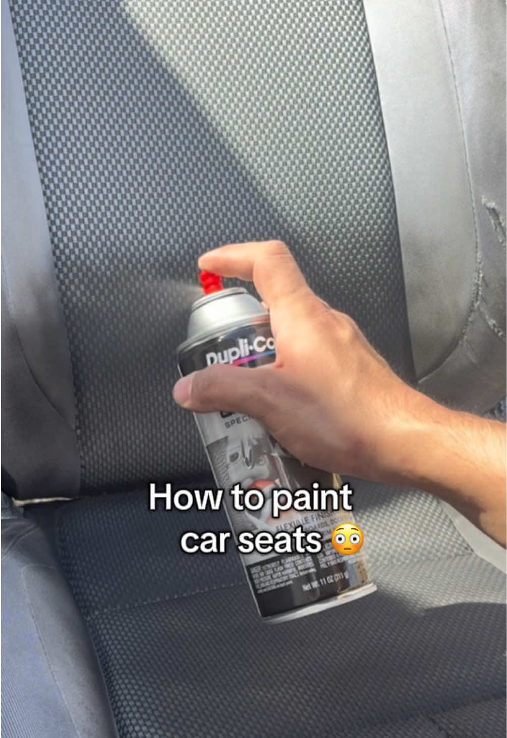 Painting car seats is easy, but dont forget to agitate the seat after each coat so your seat doesnt stiffen up! Grab a brush set from Viking Car Care if you have a drill to make the job easier #carpainting #brushset 
