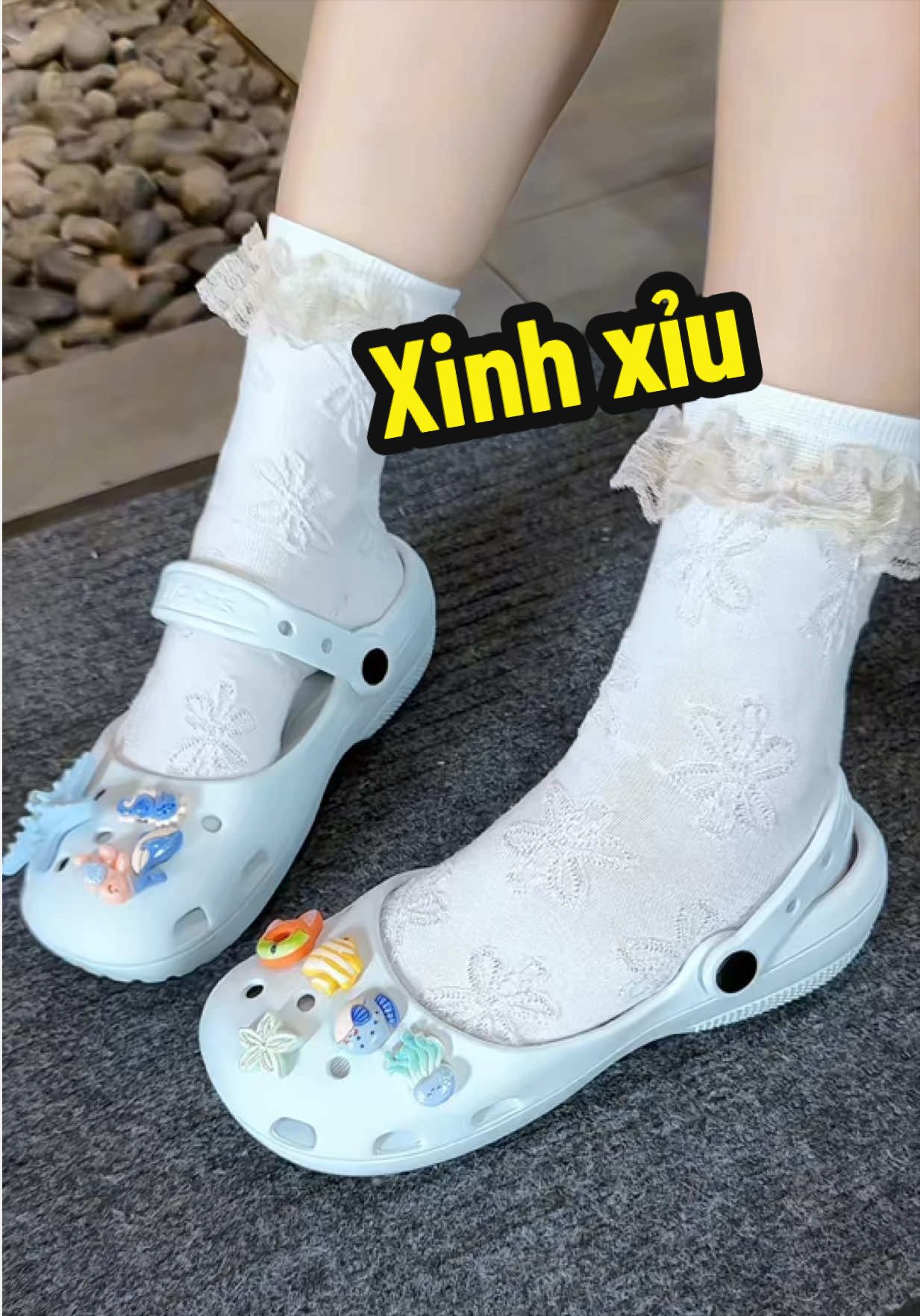 Màu xinh xỉu đi êm chân #nhungoireview #wabis #giayballet #giaynuxinh 