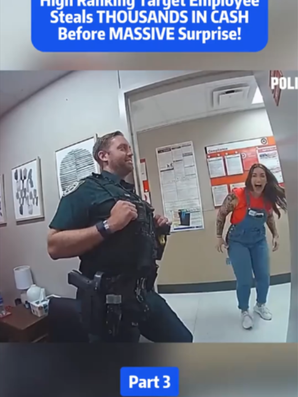High Ranking Target Employee Steals THOUSANDS IN CASH Before MASSIVE Surprise!#policeofficer#copsusa#bodycam 7680880235964894494