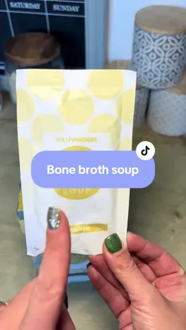 Bone broth soup that is packed full of protein #willpowders #bonebroth #chickensoup #protein #flashsale 