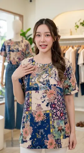 รุ่นนี้พร้อมส่งแล้วน้า ชอบลายสวยๆ แบบนี้ แตะดูรายละเอียดที่ตะกร้าได้เลย#เสื้อผ้าแฟชั่น #เสื้อผ้าผู้หญิง #เสื้อแฟชั่นผู้หญิง 