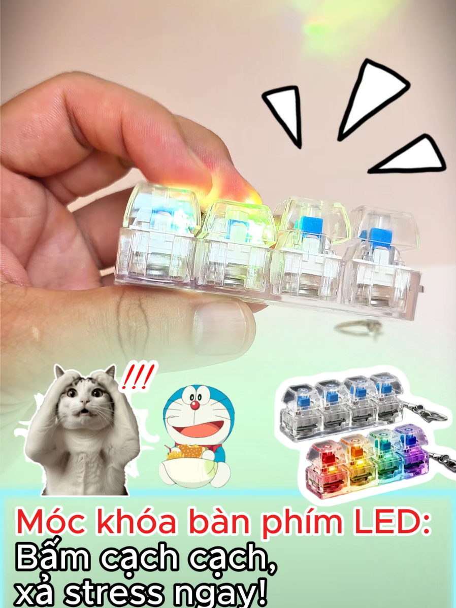 Móc khóa bàn phím Mini, phụ kiện không thể thiếu #mockhoa #mockhoacute #phukien #denled 