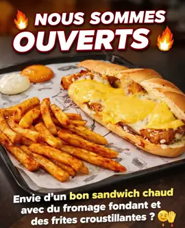 ON EST OUVERT 🔥 Si t’aimes le fromage qui coule, les sandwichs bien remplis et les vraies frites… 👉 t’es au bon endroit Passe aujourd’hui 👇 📍 [14 avenue khezama sousse]