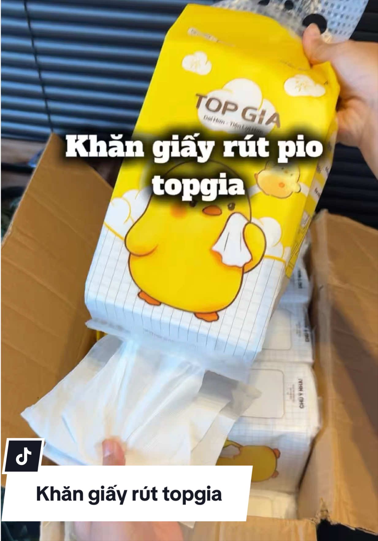 1 thùng 5 bịt khăn giấy rút topgia#khangiaytopgia 