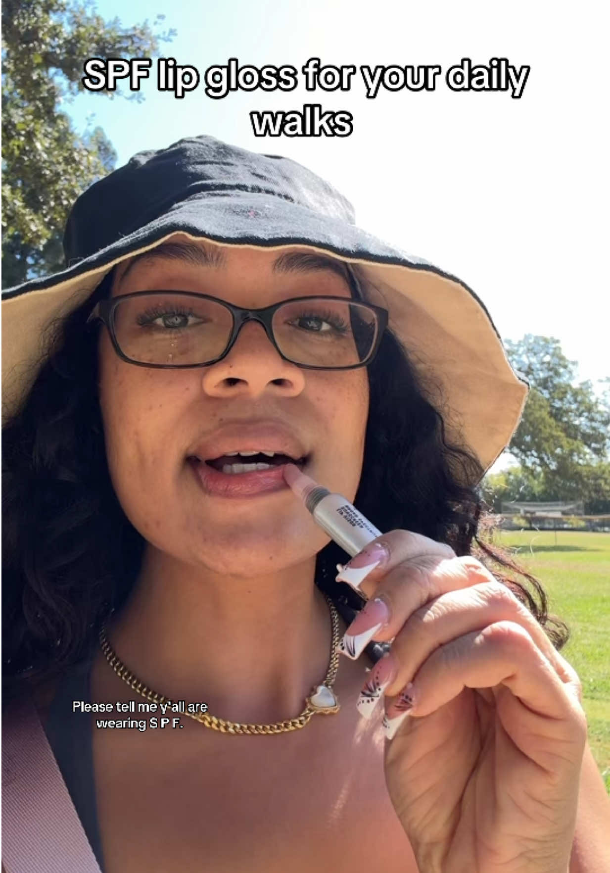 SPF lip gloss should stay in your purse #spf #spflipbalm #prequel 