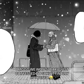 <Chapter 203> SUBARU FINALLY CONFESSED TO SAKU LETS FUCKING GOOOOOOOOOO. IT WAS SUBARU WHO CONFESSED HER FEELINGS TO SAKU. SHE FINALLY REALIZED IT. 😭❤️ We can just see how much she misses him & loves him. The way Subaru grabbing Saku hand omgggg. 😭 I’M SO HAPPY YEAHHHHH!!! PEAK CHAPTER TODAY❤️ #thefragrantflowerbloomswithdignity #kaoruhanawarintosaku #manga #wagurikaoruko #rintarotsumugi 