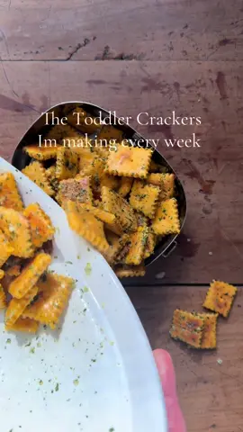 Making these weekly in my house!  Recipe:  2 cups of flour  1/2 teaspoon baking powder  1 1/4 cup of sweet potato puree  4 tablespoons of melted butter  1/3-1/2 cup grated cheese  Bake at 350 degrees Fahrenheit for 15-20 minutes or until golden brown.  You can add any spices you might want!  I toss mine in melted butter + garlic + parsley flakes for added flavor but not necessary! You can also just toss in melted butter + salt for kids who might not want the green bits 🌿#fallbaking #momof3 #toddlersnacks ##homemade 