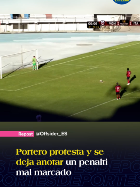 Insólito: un portero se negó a parar un penalti al parecer mal marcado por el árbitro. La escena ocurrió en la segunda división de la liga de Bolivia, en el partido de Wilstermann Cooperativas contra Independiente Cochabamba, donde se jugaban un boleto a primera división. Debido a esto, la Federación Boliviana de Fútbol tomó la resolución de suspender, de manera indefinida, al árbitro Carlos Arteaga por marcar un penalti inexistente.