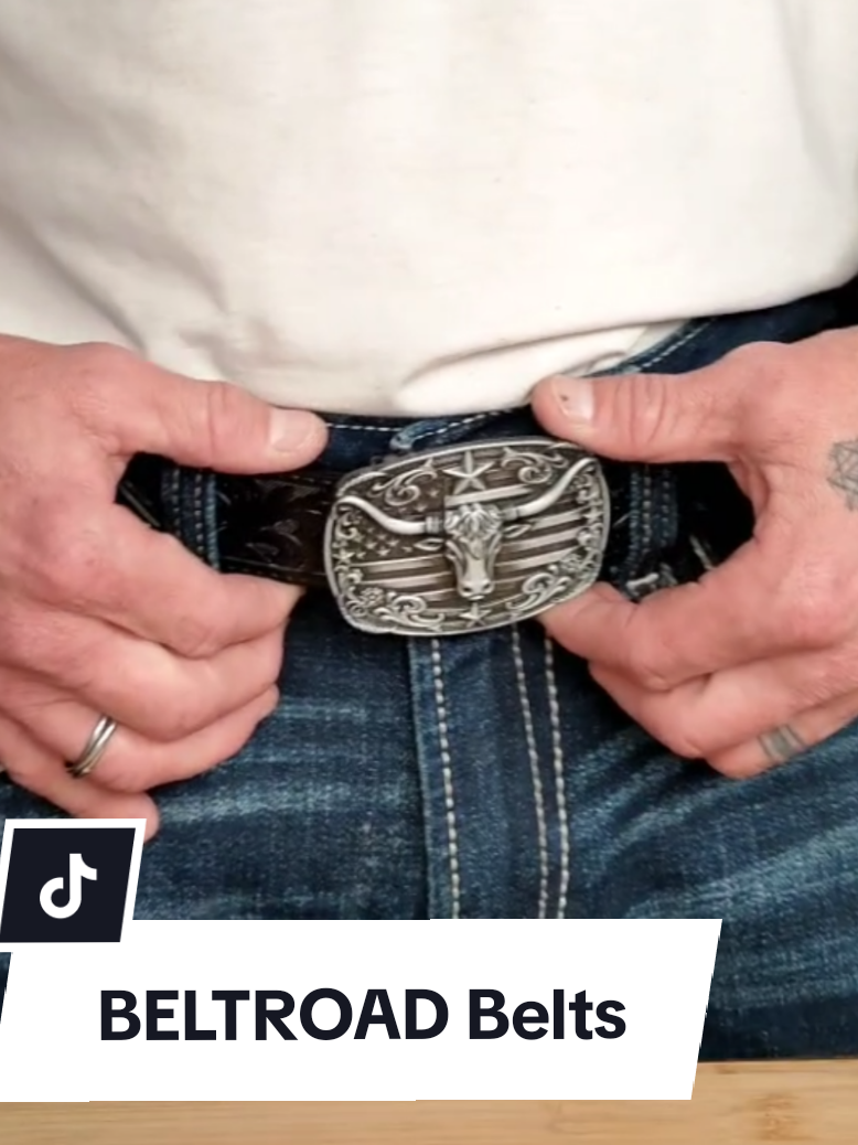 The BELTROAD Western Embossed Leather Ratchet Belt brings that classic western look with the convenience of a ratchet system. Tons of buckle and belt options available in the link below! #BELTROAD #WesternStyle #RatchetBelt #MensStyle #WesternWear 