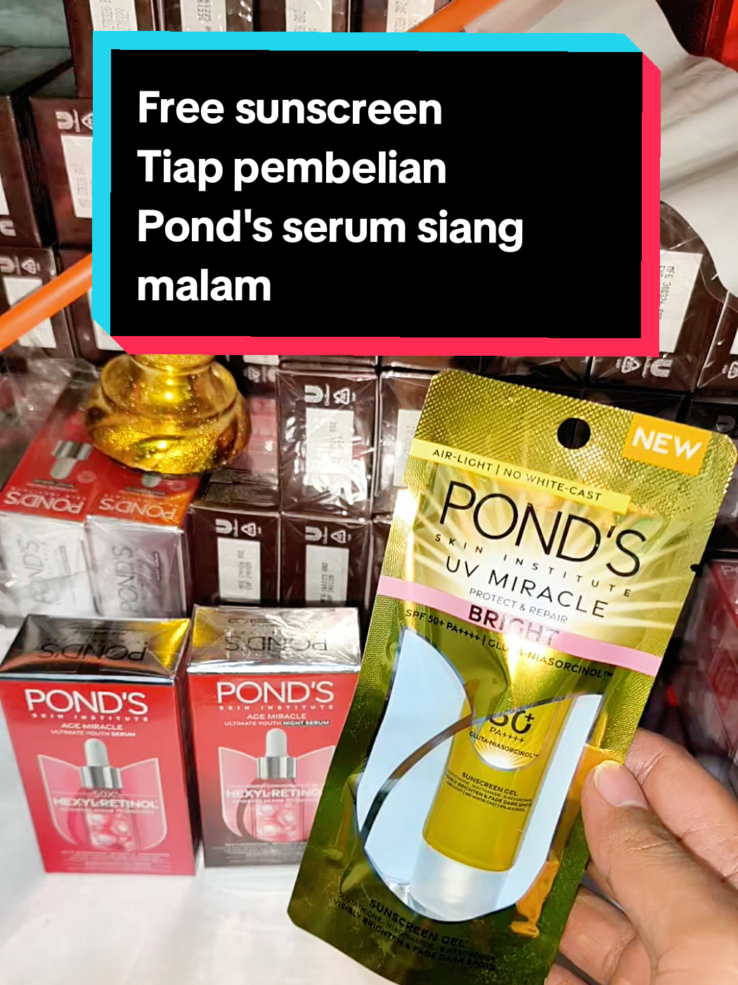 Buy 2 get 3 ponds ultimate youth serum day & night 14gr free sunscreen #pondsserum #pondsagemiracleserum #pondsagemiracle #ponds #serumantiaging 
