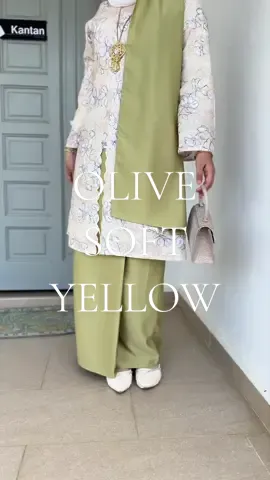 Kebaya Camelia in colour code Olive Soft Yellow😍.#kebaya #kebayasulam #kebayaraya #kebayacantik #cottonembroidery 