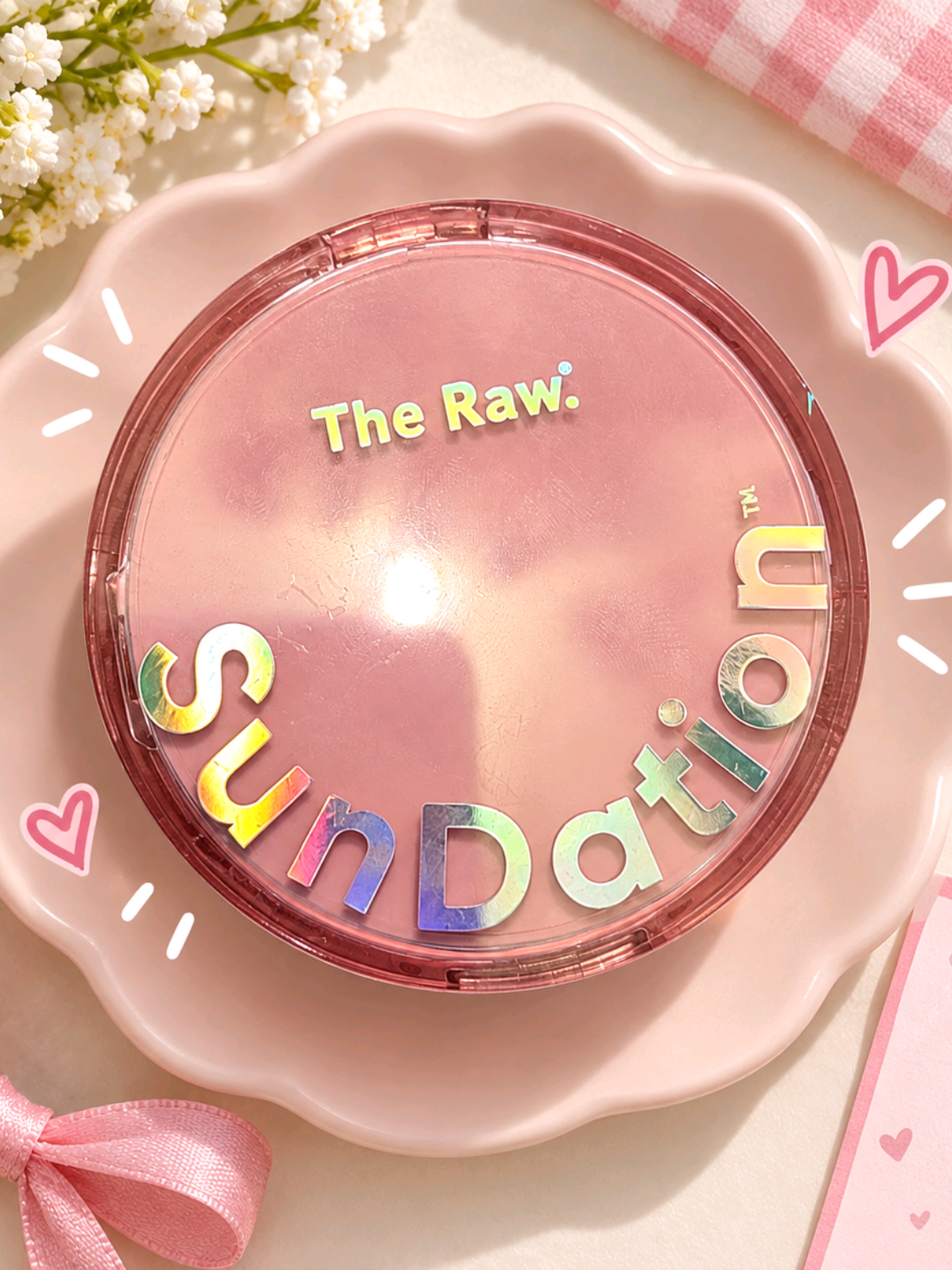 ✨ The Raw SunDation ✨ Glow that looks like sunshine kissed your skin ☀️🌸 Natural-looking warmth, fresh radiance, and that effortless “I woke up glowing” finish. 💕 One compact, instant mood booster. 🌷✨ #TheRaw #SunDation #TheRawSunDation #GlowMakeup #NaturalGlow   