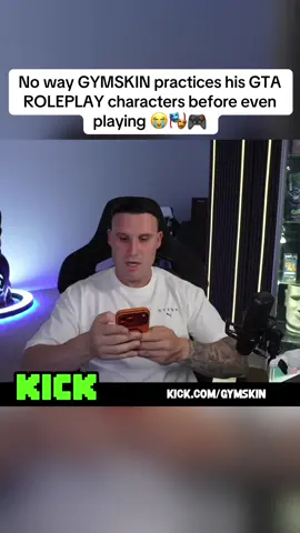 No way GYMSKIN practices his GTA ROLEPLAY characters before even playing 😭🎭🎮 #gymskin 