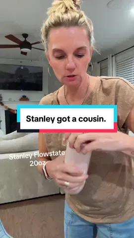 Stanley got a cousin. This is the new Stanley Flowstate stainless steel water bottle. 20oz. #stanley #stanleyflowstate #stainlesssteel #waterbottle 
