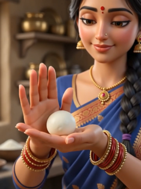 It’s Pouring Outside… So We Make Rasgulla 🌧️🔥 Heavy rain. Bubbling sugar syrup. Super-soft rasgullas. 🤍🌧️ Wait for that final juicy squeeze—this might be the ultimate rainy-day dessert. #Rasgulla #IndianFood #RainyDayCooking #FoodTok #FoodASMR