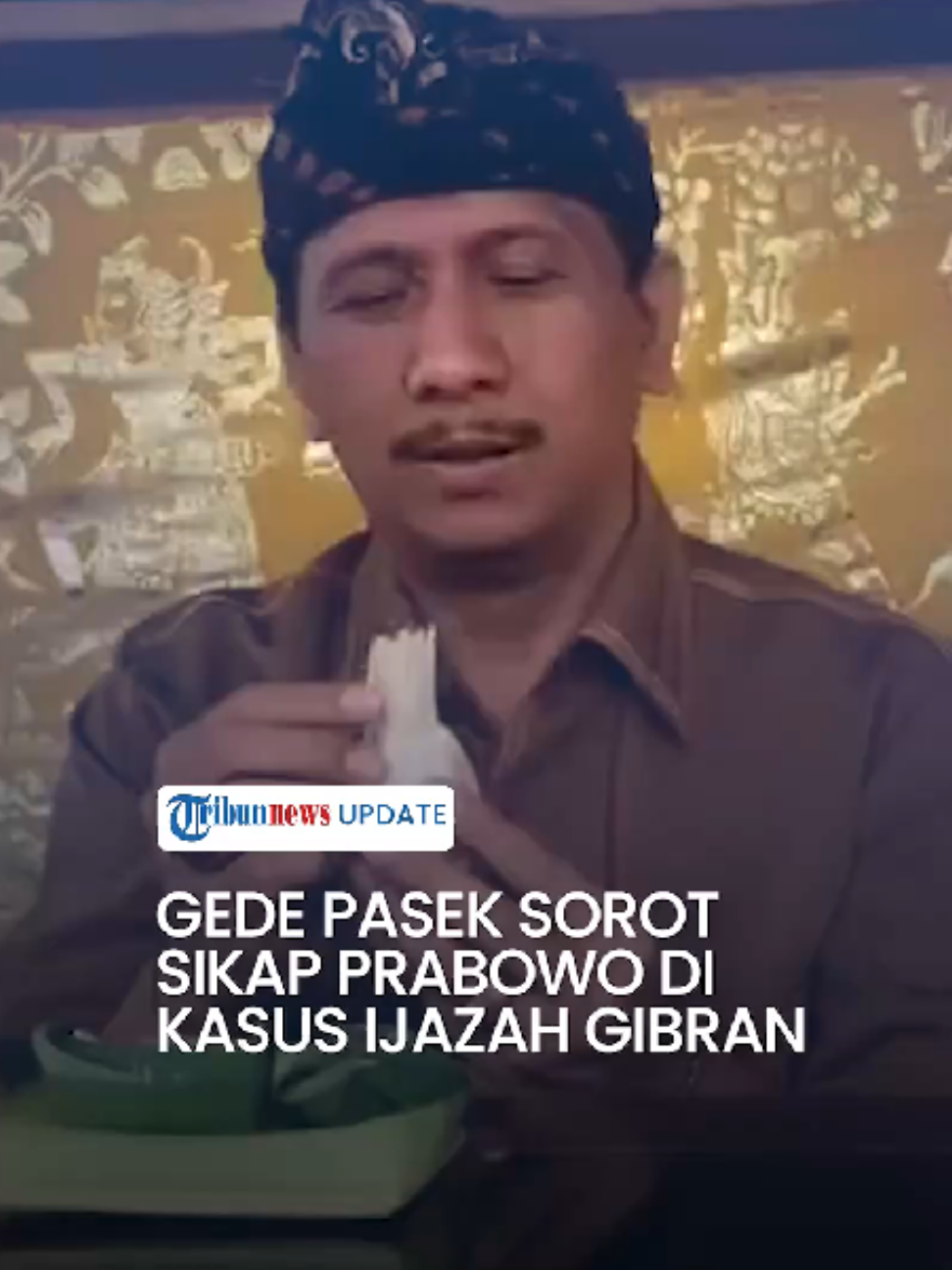 Gede Pasek Sorot Prabowo Pasif di Balik Gugatan Ijazah Gibran ke MK: Bukannya Perang Malah Dibiarkan #gedepasek #ijazahgibran #prabowogibran #prabowo #gibran 