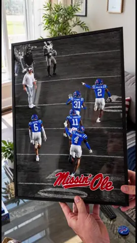 Ole Miss gets REVENGE on Lane Kiffin 🔥 I've never bought a poster this fast before 😭 #olemiss #olemissrebels #lanekiffin #lsu #football 