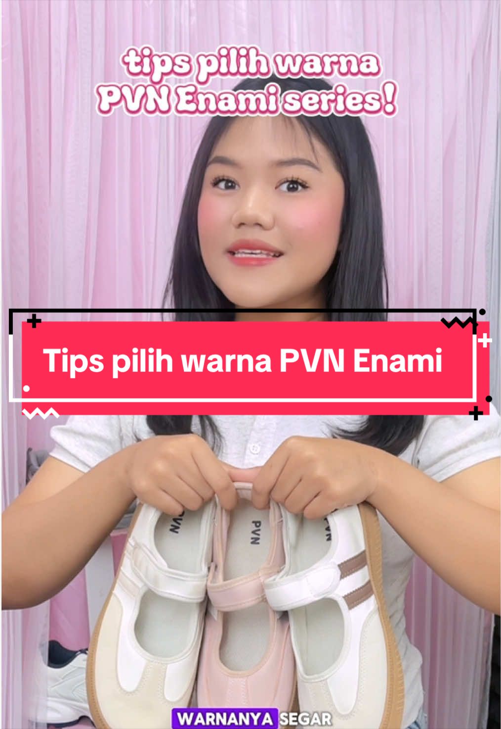 Tips pilih warna PVN Enami yang cocok buat kamu Chingu!💖😋 #pvnlive #jualanlive #prekomendasisepatu #pvn #fyp 