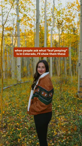 It’s just a thing here 🤷🏻‍♀️🍂🤎 #coloradofall #leafpeeping 