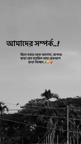 আমাদের সম্পর্ক ছিলোসবার থেকে আলাদা, প্রপোজ ছাড়া প্রেম হয়েছিল আর ব্রেকআপ ছাড়া বিচ্ছেদ..!😅❤️‍🩹#foryou #viral #foryoupage #viral?videotiktok #viraltiktok 