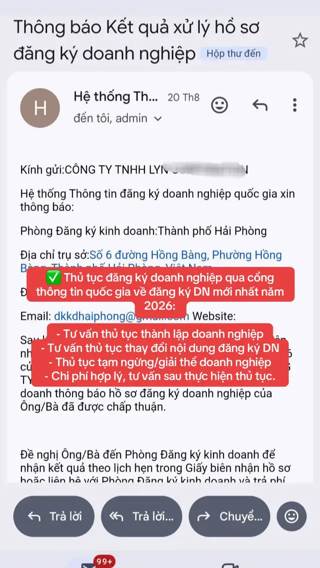 ✅ Thủ tục đăng ký doanh nghiệp qua cổng thông tin quốc gia về đăng ký DN mới nhất năm 2026: - Tư vấn thủ tục thành lập doanh nghiệp - Tư vấn thủ tục thay đổi nội dung đăng ký DN - Thủ tục tạm ngừng/giải thể doanh nghiệp - Chi phí hợp lý, tư vấn sau thực hiện thủ tục. #hokinhdoanh #xhhhhhhhhhhhhhhhhhhhhhhh #luatsu #thutucdoanhnghiep #doanhnghiep 