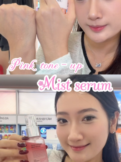 bộ đôi cấp ẩm - chống nắng - chống lão hóa dành cho người bận rộn #deepcollagen #sunessence #kemchongnangnangtone #kemchongnang #mistserum #imu