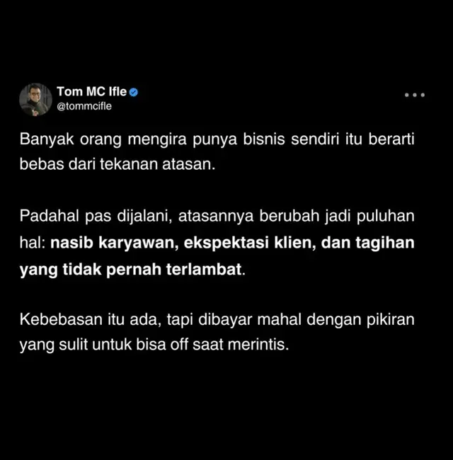Semangat terus buat yang lagi berjuang di tahap ini!    Ada yang lagi ngerasain hal yang sama?  #business #fyp #qoutes #mindset #perintis 