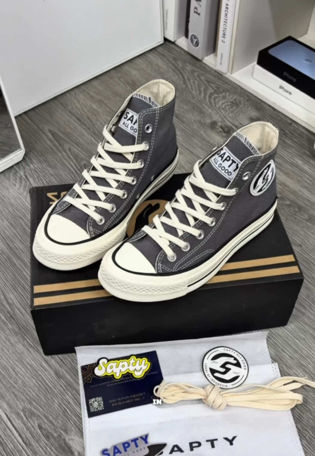 sepatu sapty model tinggi😍 #sepatu #brandlokal #sapty 