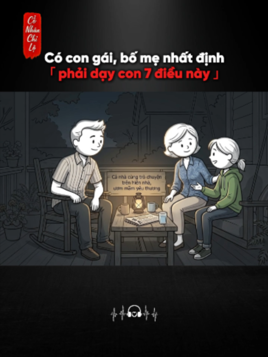 Có con gái, bố mẹ nhất định phải dạy con 7 điều này! #conhanchilo #baihoccuocsong #trietlycuocsong #trietlysong #sachhay #nuoidaycon #camnangcongai