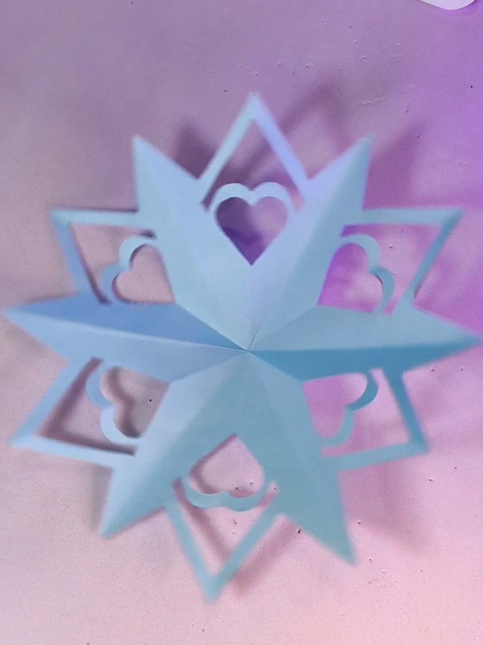 Papercraft kirigami fácil de fazer #papercraft #kirigami #manualidades 