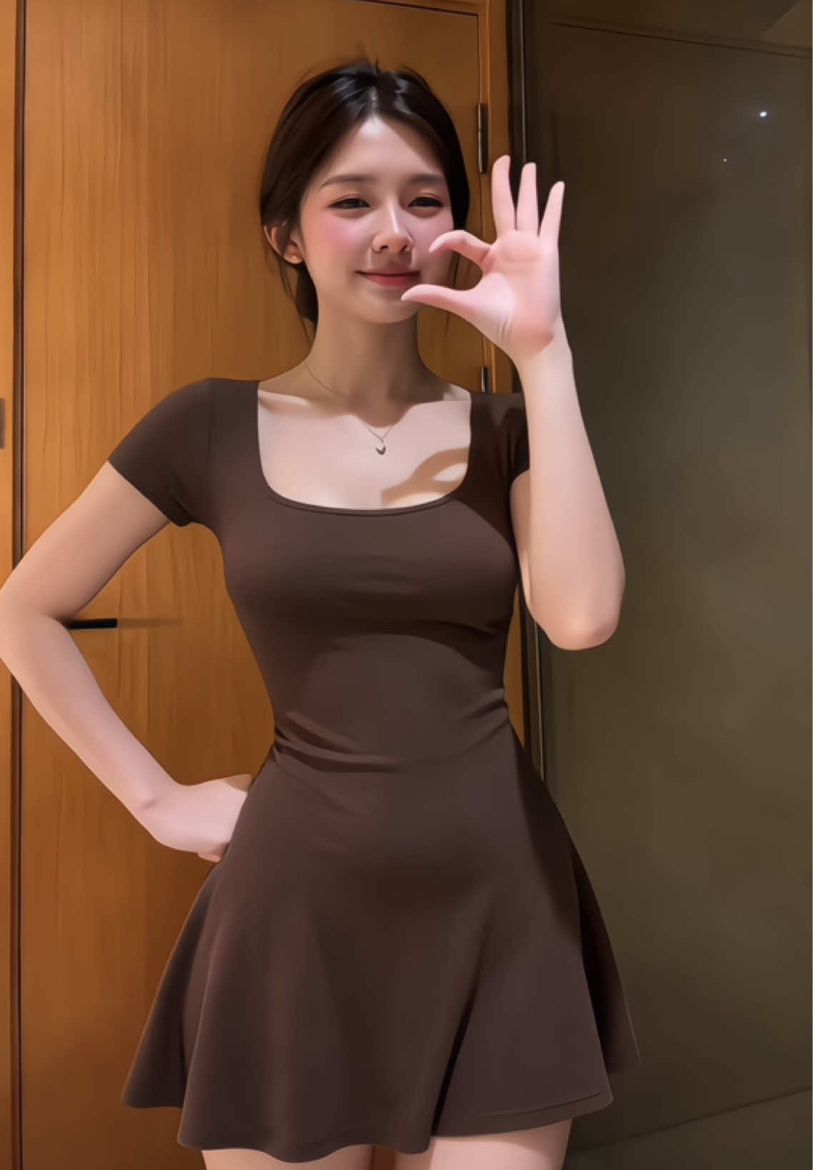 màu nâu nài cũm xinh ạ #vayxinh #vay #vayxinhmoingay #vaynu #macdepmoingay 