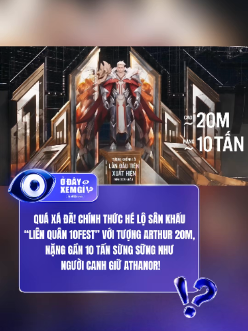 Ta nói tưởng tượng dàn line up khủng diễn trên sâu khấu này quá đã !!! #odayxemgi #mznetwork #LienQuan10Tuoi #LienQuan10Fest #LienQuanMobile #tiktokgiaitri