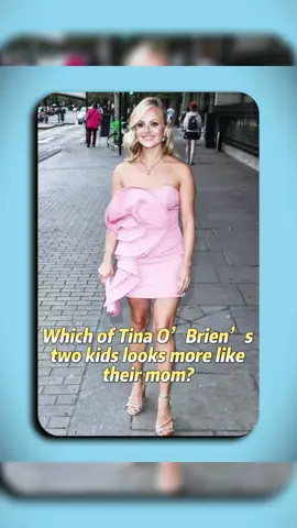 Which of Tina O’Brien’s two kids looks more like their mom? #TinaOBrien #celebrity #foryou#usa #fyp