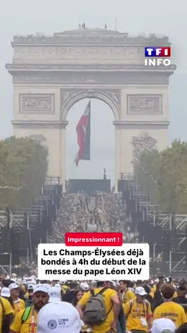 Visite du Pape Léon XIV en France : à quelques heures de la messe géante place de la Concorde à Paris, où sont attendues quelque 600 000 personnes, les Champs-Élysées sont déjà bondés ! 