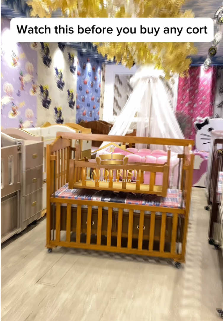 Jhula plus Baby cort all 2in1  #momlife #babycrib #momlove #kidsfurniture #fyp 