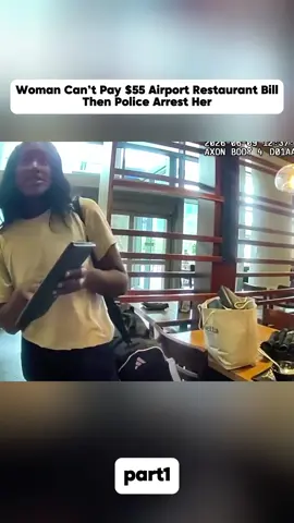 A $55 restaurant bill at Tampa International Airport turned into a police investigation. Officers tried her phone, other cards, and even called her mom before making the arrest. #Bodycam #PoliceBodycam #AirportPolice #PoliceFootage #TrueCrime 