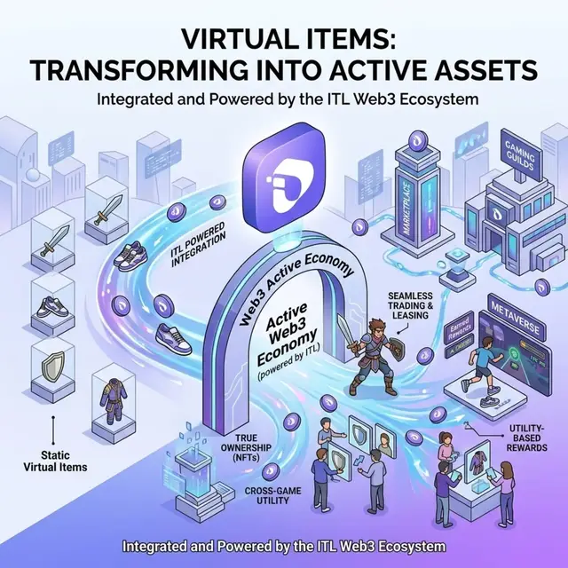 Virtual Items Virtual items can become more than digital collectibles when they are integrated into an active Web3 economy powered by ITL. #ITL #Web3  #InterLink #ITLG #ITL