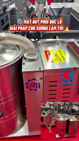 Máy Hút Phôi Đục Lỗ - Giải Pháp Cho Xưởng Làm Túi #kimminhmachine #thanhthanhkimminh #baobiphuchop 