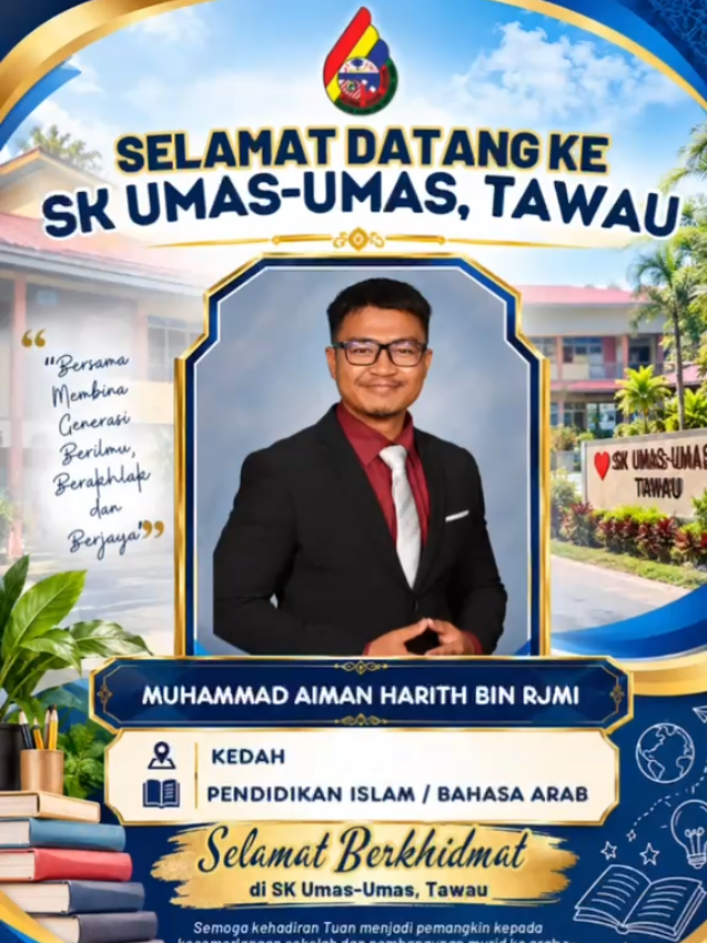 Selamat datang guru baharu ke keluarga SK Umas-Umas! 💐 Semoga terus melakar kenangan, berkongsi inspirasi dan bersama-sama memperkasakan kecemerlangan. ❤️✨ SKUUT – Sepakat Memperkasakan Kecemerlangan. #tvpssSkuut #skumasumastawau #gurubaharu2026 