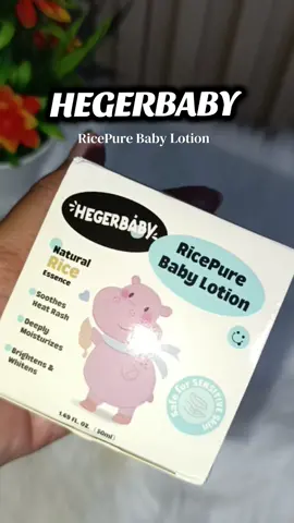 HEGERBABY RicePure Baby Lotion🤗 #hegerbabylotion #lotion #lotionforbaby 