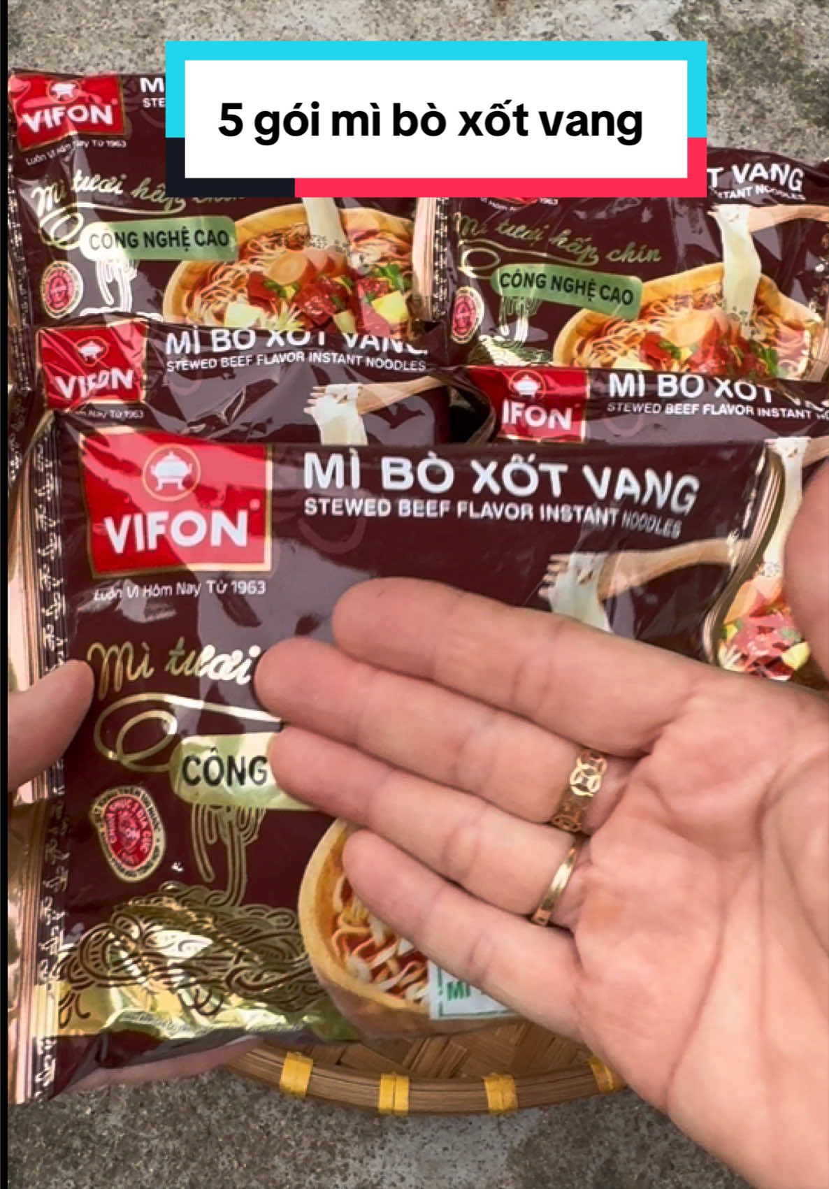 Combo 5 gói mì bò xốt vang Vifon  #ThaoThao  #miboxotvang #miboxotvangvifon  #anvat  #xuhuong 
