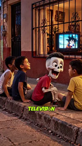 ¿Recuerdas cuando veías la televisión del vecino desde la calle? #quepasariasi #esqueleto #recuerdosdeinfancia #television #Mexico 
