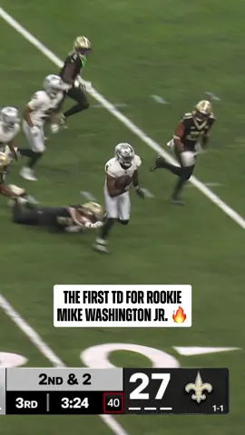 #mikewashingtonjr showing off his speed 🛞 #nfl #lasvegasraiders 