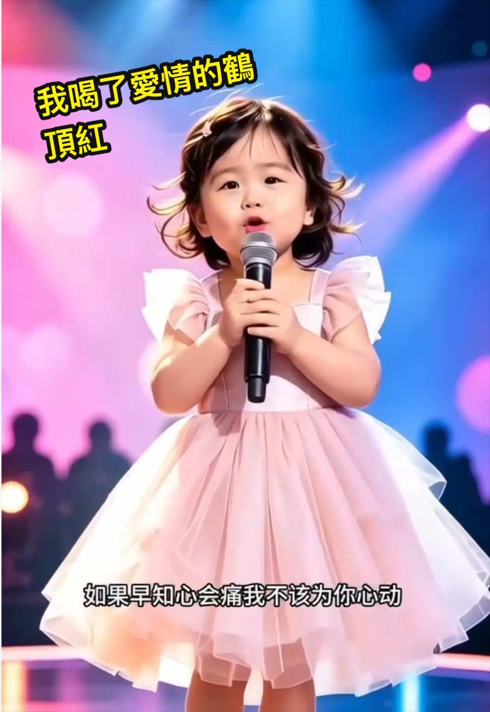 #我喝了愛情的鶴頂紅 #三歲萌娃唱歌🎤太可愛了 #歌詞句句入心太好聽了  #表演現場 #上推薦上流量上熱門 