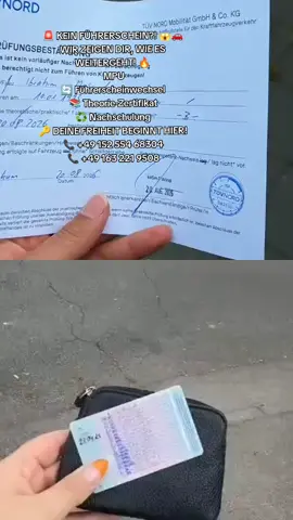 🚨 KEIN FÜHRERSCHEIN?! 😱🚗 WIR ZEIGEN DIR, WIE ES WEITERGEHT! 🔥 ❓ MPU 🔄 Führerscheinwechsel 📚 Theorie-Zertifikat ♻️ Nachschulung 🔑 DEINE FREIHEIT BEGINNT HIER! 📞 +49 152 554 68304 📞 +49 163 221 9508 #Führerschein #MPU #Fahrschule #Führerscheinwechsel #nachschulung 
