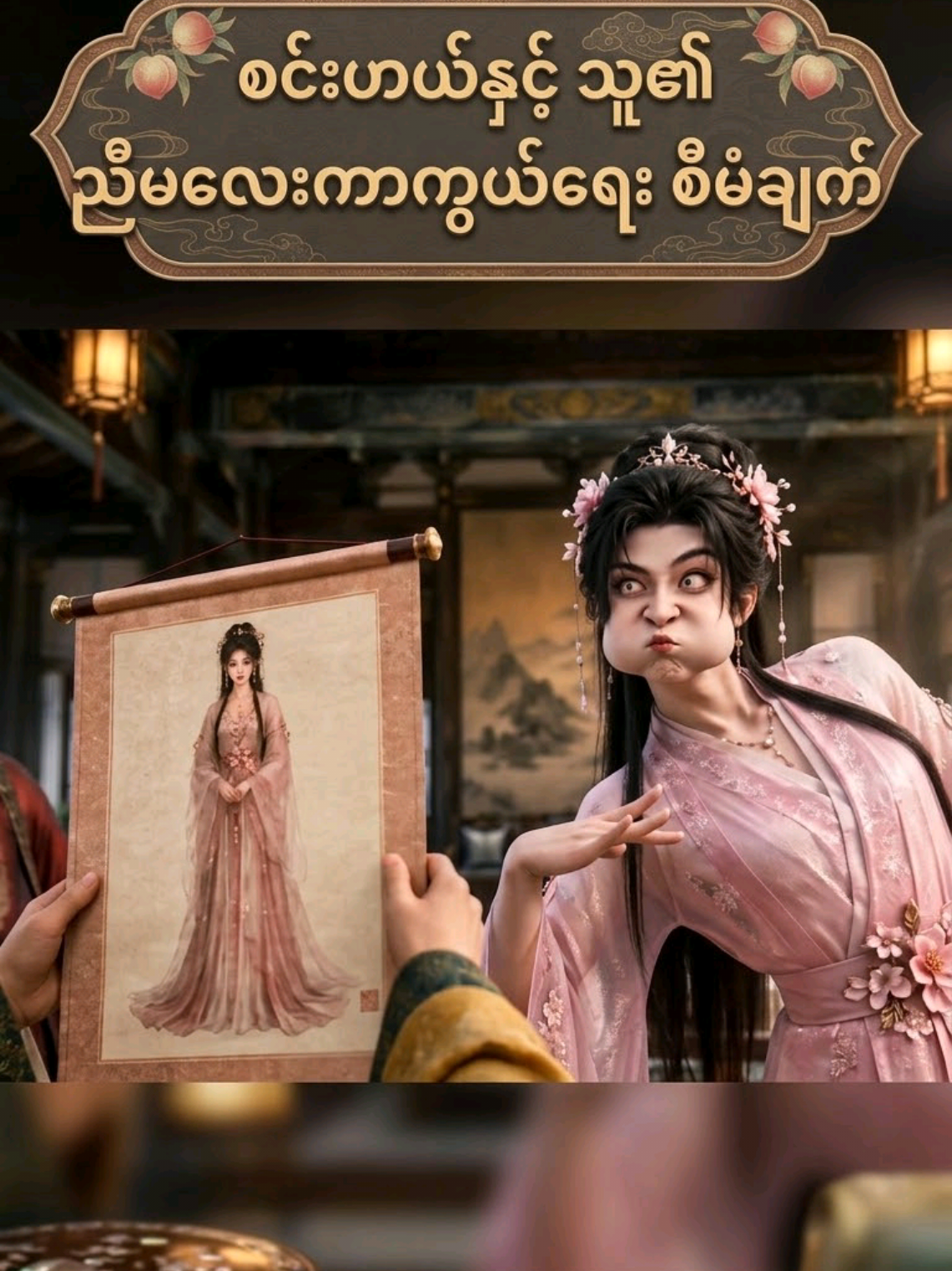 အကိုကြီးအဖရာဆိုတော့သူ့ညီမအစားသူဝင်ပြိုင်တာတဲ့🤣🤣#creatorsearchinsights #funnyvideotomake#chinesedrama#50millionviewsvideo 