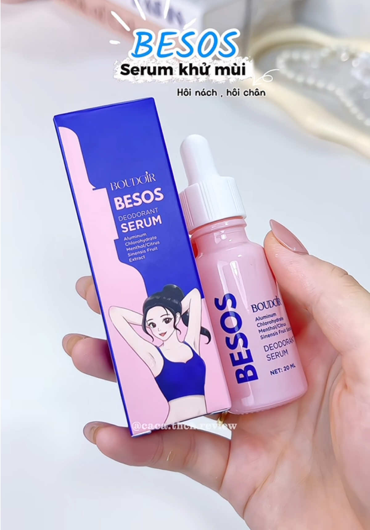 Serum kh.ử m.ùi Besos , cứu tinh cho mấy bà tự tin dưới cánh tay và chân nè 👈🫣#review #serumkhumuihoinach #serumbesos #khumuihoinach #khumuicothe 