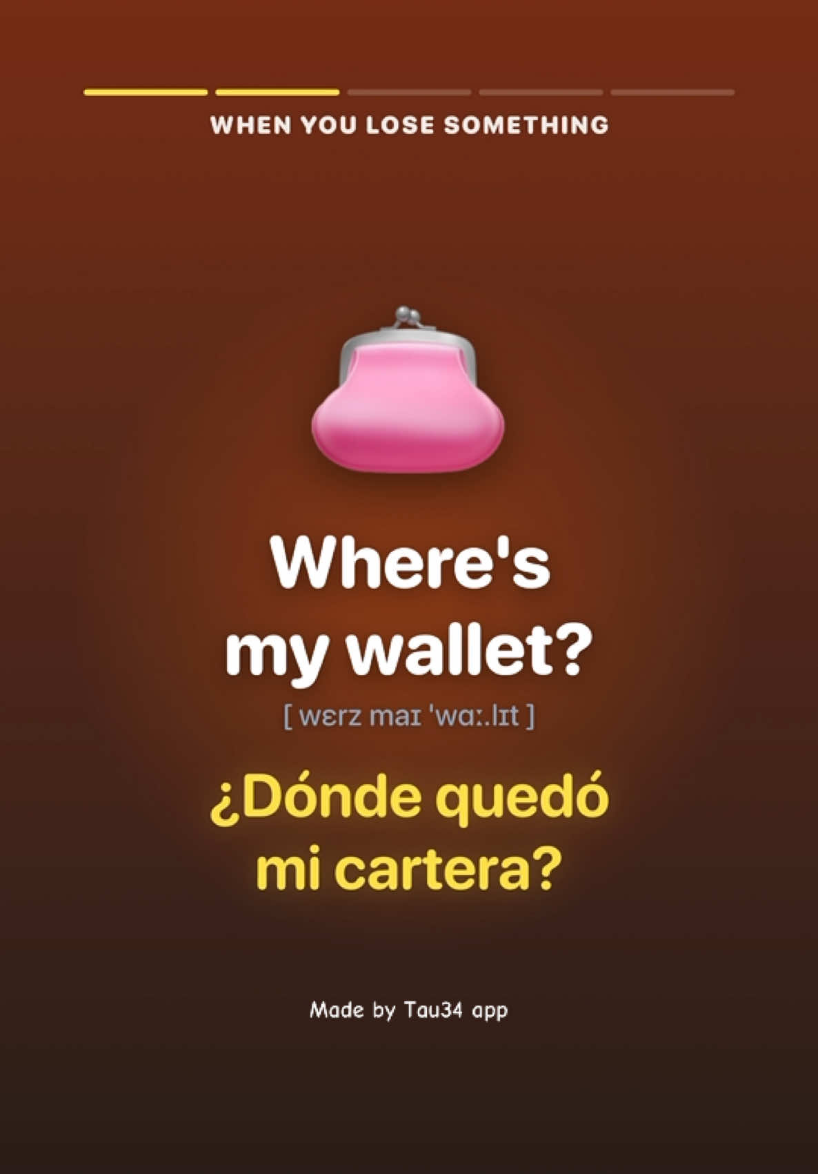 ¡Aprende a reaccionar cuando se te pierden las cosas en inglés! 🇲🇽 🇺🇸 Master 5 real panic phrases for when you lose something. Lost my keys! — ¡No hallo mis llaves! 🔑 Where's my wallet? — ¿Dónde quedó mi cartera? 💳 It was just here! — ¡Ahorita lo traía! 🧐 I'm locked out! — ¡Me quedé afuera! 🚪 Check your pockets! — ¡Chécate las bolsas! 👖 Crea videos en 1 clic: Tau34 AI Studio 📲 Link en bio 🔗 #InglesMexicano #AprenderIngles #InglesReal #StreetSlang #OneClickVideo