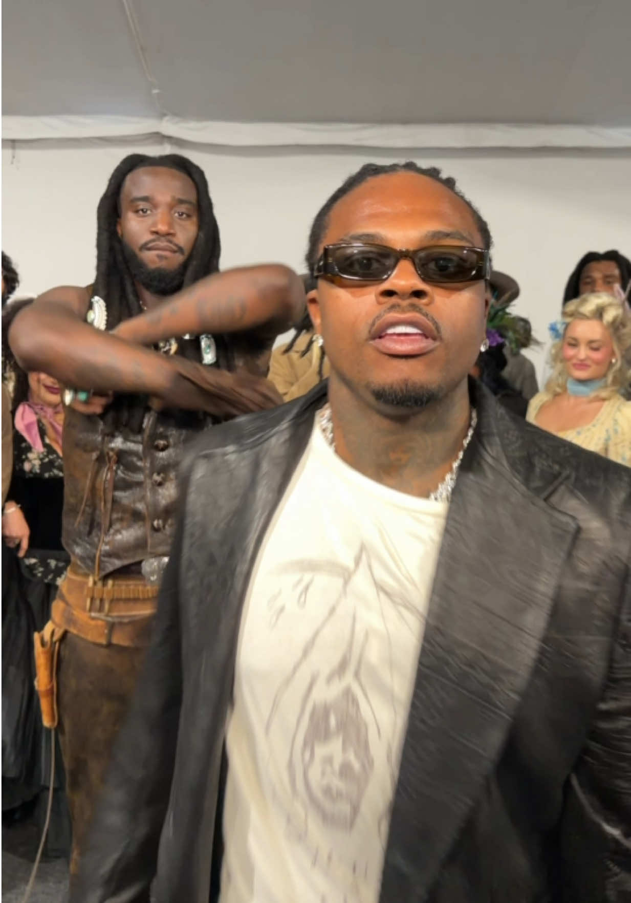 THE OUTLAWS AT THE VMAS 🐎 @BOOZEY @Gunna  #shaboozey #gunna #vmas #OOTD #country 
